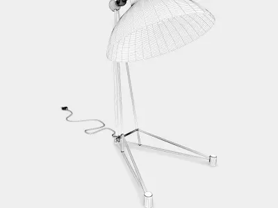 Vintage table lamp 3D model purchase