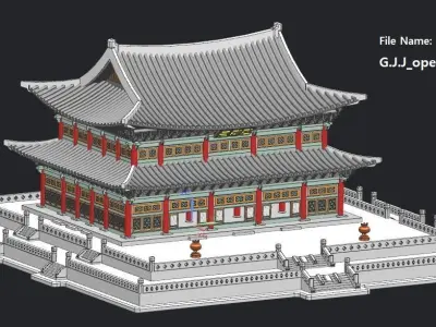 Geun-Jeong-Jeon of KOREA 3D model