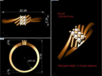 Ring - 1368 3D print model
