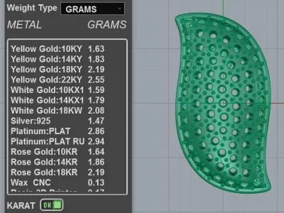 Leaf-shaped Diamond Stud Earrings 3D print model