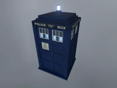 DOCTOR WHO - MATT SMITH TARDIS - Rogue Film Productions Low-poly 3D model