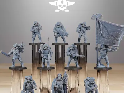 GrimGuard Ironclads 3D print model