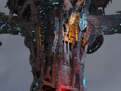 NetherRealm  Alien tower 3D model