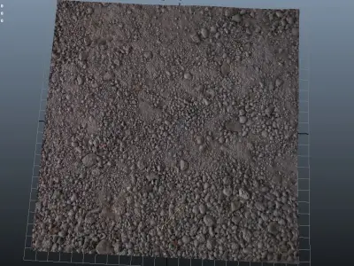 Gravel Texture Low-poly 3D model