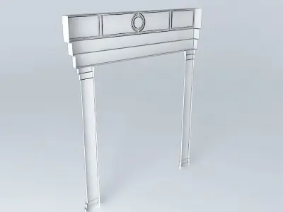 fancy door frame Free 3D model