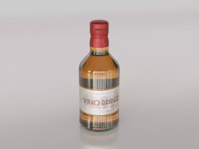Whisky Scotch Bottle 01 3D model