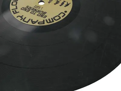 12 Inch Vinyl Record Low-poly 3D model