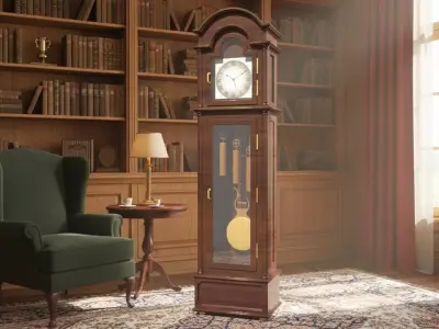 3D Antique Clocks Collection Low-poly 3D model