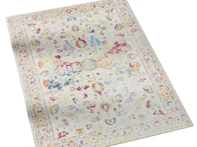 Rug Toulouse Multicolour By Benuta 3D model