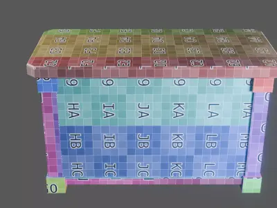 Toolbox Industrial Sci-Fi Workshop Storage Low Poly Game Asset Low-poly 3D model