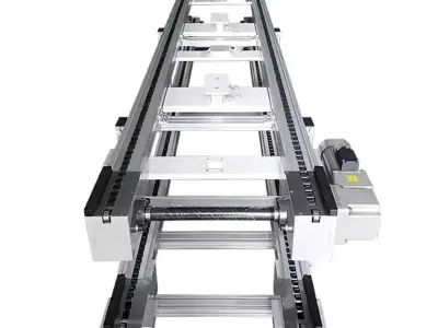 Double Speed Chain Pallet Conveyor Assembly Line 3D model