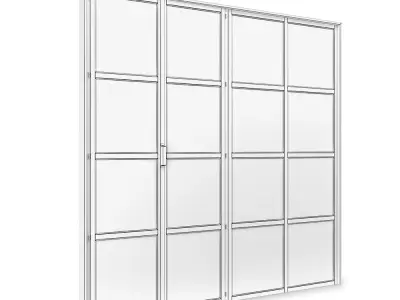 Metal Door-16 segments 3D model