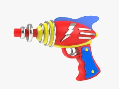 Ray Gun Low-poly 3D model