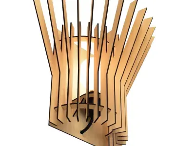 WALL LIGHT STL AND DXF FILES 5 3D print model