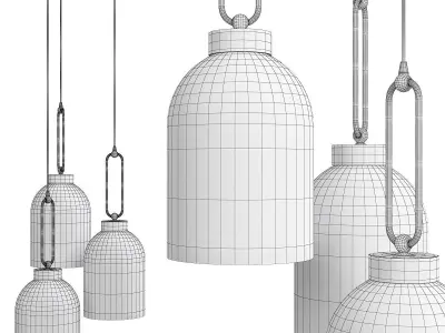 VALENTINA MULTI LIGHT PENDANT Low-poly 3D model