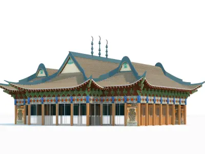 Chinese Mosque Architecture 3D model