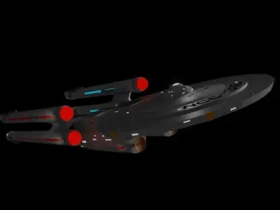 Proxima Class Battleship TOS Era 3D model