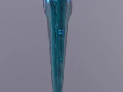 Ice Hanging Low-poly 3D model