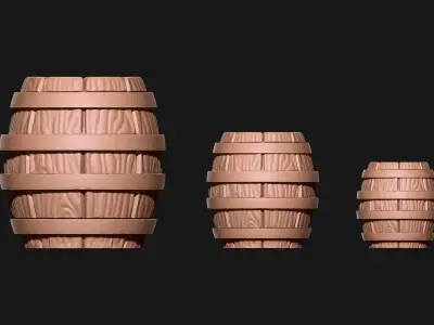Barrels - Wargames - Boardgames - Dioramas - Railway models Free 3D print model