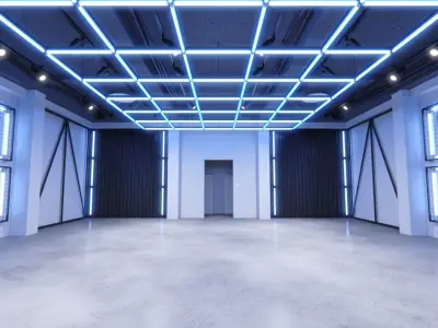 Neon Urban Room 1 3D model