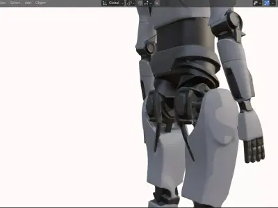 Robot  Rigged Game Ready 5K 15K 20K high Low-poly Low-poly 3D model