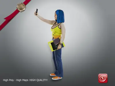 Student Female AAS 2130 010 3D model