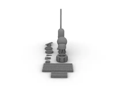 Antennas and Arrays Kitbash Pack 3D print model