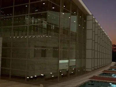 Congress Palace Low-poly 3D model