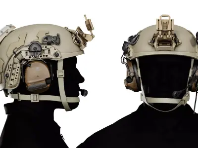 OPSCORE FTHS BALLISTIC HELMET Low-poly 3D model