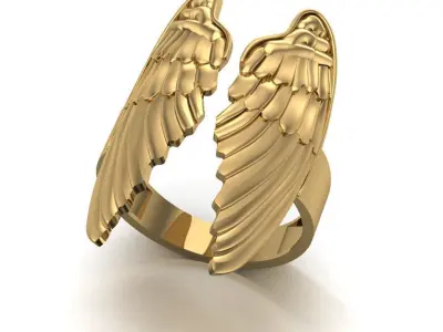 wingring gold 3D print model