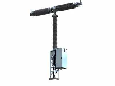 Disconnector 420 kw Low-poly 3D model