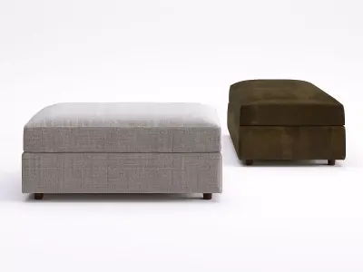Barrett Track Ottoman 3D model
