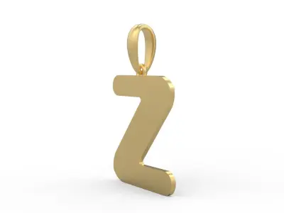 Initial Letters Pendant Sisyphus Light Z 3D print model