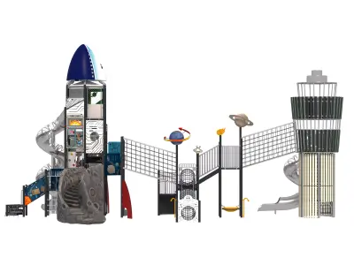 Playground for children 04 3D model