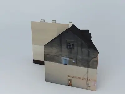 European Building Low-poly 3D model