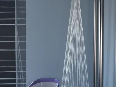 Bathroom four light fixtures in kitchen 3D model