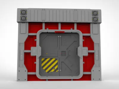 Sci fi door 26 3D model
