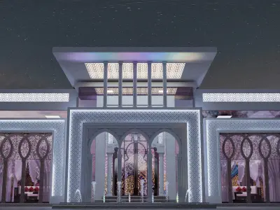 Islamic moslem teahouse 3D model
