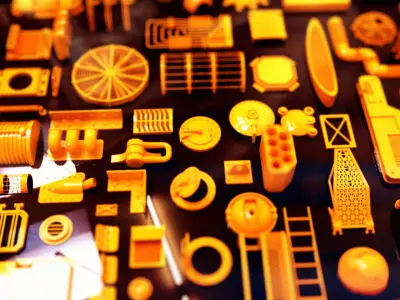 Space Mech - Kit Bash Set 3D model