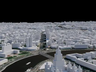 Moscow - Russia 3D model