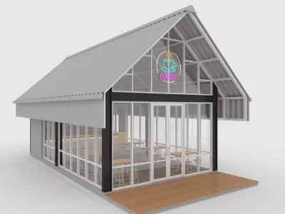 Cafe Modern 6 3D model