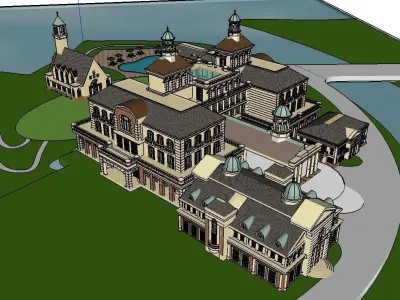 vacation spot-Resort-Fashion Leisure Hotel-0104 3D model