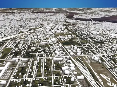 Cityscape Jacksonville Florida USA 3D model