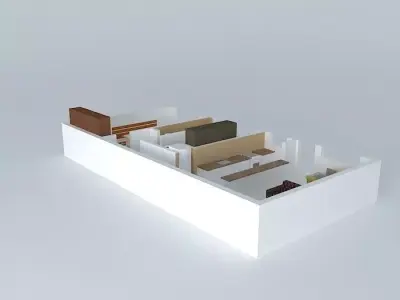 regiane floor plan of apartment Free 3D model