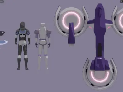 Blade of Mormora Voltron Low-poly 3D model