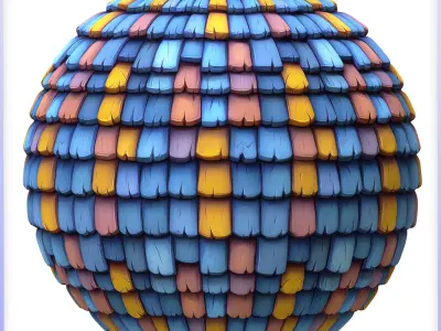 Stylized Roof Seamless Texture Texture 9