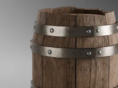  Wooden barrel 