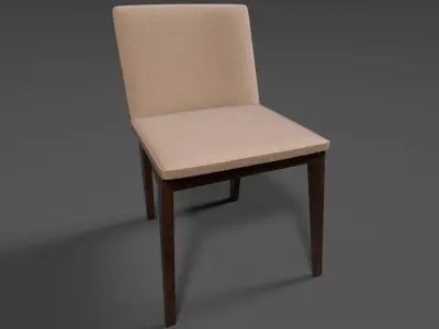 Chair 3D modal Low-poly 3D model