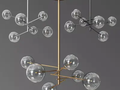 Bolle Gallotti 6 Light Chandelier 3D model
