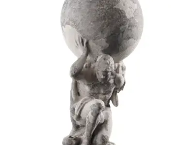 Hercules holding Globe 3D model